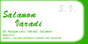 salamon varadi business card