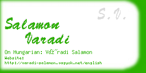 salamon varadi business card